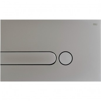 Кнопка смыва механическая OLI Iplate 670006 хром матовый Кнопка смыва механическая OLI Iplate 670006 хром матовый