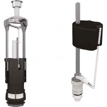 Комплект арматуры для унитаза OLI URAL I + UNI BOTTOM, нижняя подводка 1/2 Комплект арматуры для унитаза OLI URAL I + UNI BOTTOM, нижняя подводка 1/2